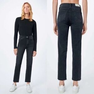 Re/Done High Rise Stove Pipe Button Fly Jeans🖤